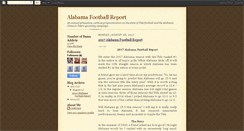 Desktop Screenshot of alabamafootballreport.blogspot.com