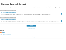 Tablet Screenshot of alabamafootballreport.blogspot.com