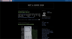 Desktop Screenshot of not-a-good-sign.blogspot.com