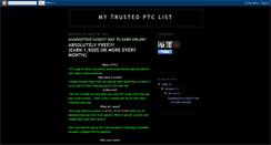 Desktop Screenshot of besttrusted-ptc-list.blogspot.com