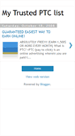 Mobile Screenshot of besttrusted-ptc-list.blogspot.com