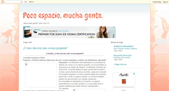 Desktop Screenshot of pocoespaciomuchagente.blogspot.com