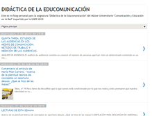 Tablet Screenshot of didacticadelaeducomunicacion2010.blogspot.com