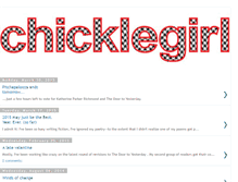 Tablet Screenshot of chicklegirl.blogspot.com