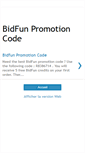 Mobile Screenshot of bidfun-promotion-code.blogspot.com