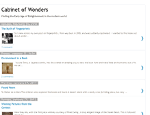 Tablet Screenshot of cabinet-of-wonders.blogspot.com