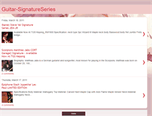 Tablet Screenshot of guitar-signatureseries.blogspot.com