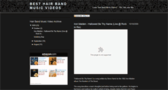 Desktop Screenshot of hairbandmusicvideos.blogspot.com