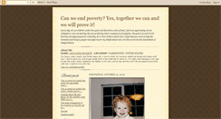 Desktop Screenshot of canweendpoverty.blogspot.com