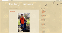 Desktop Screenshot of indyharrisons.blogspot.com