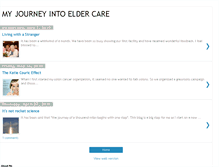 Tablet Screenshot of journeyintoeldercare.blogspot.com