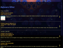Tablet Screenshot of malwarekiller.blogspot.com