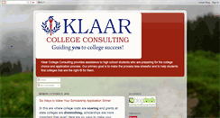 Desktop Screenshot of klaarcollegeconsulting.blogspot.com