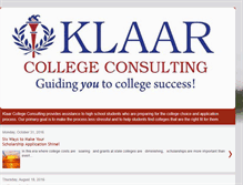 Tablet Screenshot of klaarcollegeconsulting.blogspot.com