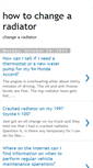 Mobile Screenshot of howtochangearadiator.blogspot.com
