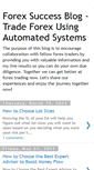 Mobile Screenshot of forexsuccessblog.blogspot.com