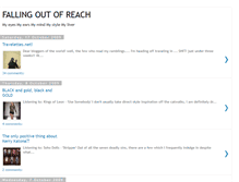 Tablet Screenshot of fallingoutofreach.blogspot.com