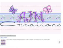 Tablet Screenshot of ajm-creations.blogspot.com