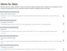 Tablet Screenshot of idiomsforidiots.blogspot.com