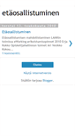 Mobile Screenshot of etaosallistuminen.blogspot.com