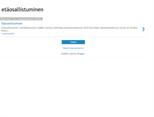 Tablet Screenshot of etaosallistuminen.blogspot.com