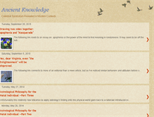 Tablet Screenshot of ancient-knowledge.blogspot.com