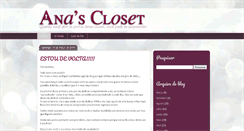 Desktop Screenshot of anascloset.blogspot.com
