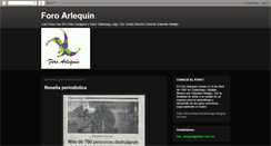 Desktop Screenshot of foroarlequin207.blogspot.com