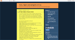 Desktop Screenshot of lionstigersandpenguins.blogspot.com