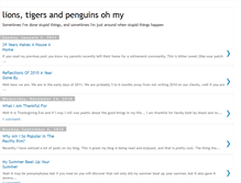 Tablet Screenshot of lionstigersandpenguins.blogspot.com