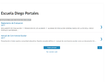 Tablet Screenshot of escueladiegoportales.blogspot.com