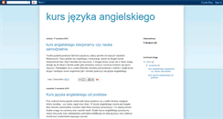 Desktop Screenshot of kursjezykaangielskiego.blogspot.com