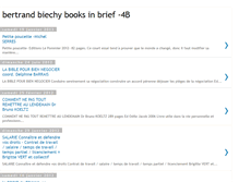 Tablet Screenshot of bertrand-biechy-books-in-brief.blogspot.com