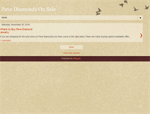 Tablet Screenshot of pavediamonds.blogspot.com