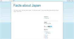 Desktop Screenshot of facts-about-japan.blogspot.com
