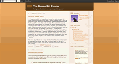 Desktop Screenshot of brokenribrunner.blogspot.com
