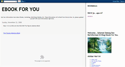 Desktop Screenshot of ebookforyou.blogspot.com