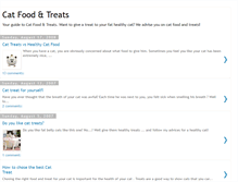 Tablet Screenshot of catfoodandtreats.blogspot.com