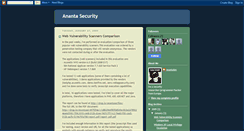 Desktop Screenshot of anantasec.blogspot.com