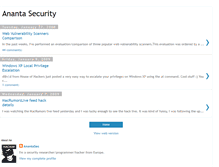 Tablet Screenshot of anantasec.blogspot.com
