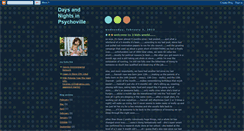 Desktop Screenshot of daysandnightsinpsychoville.blogspot.com