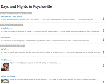 Tablet Screenshot of daysandnightsinpsychoville.blogspot.com