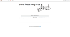 Desktop Screenshot of entrelineasyespacios.blogspot.com