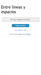 Mobile Screenshot of entrelineasyespacios.blogspot.com