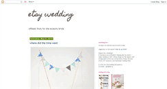 Desktop Screenshot of etsywedding.blogspot.com