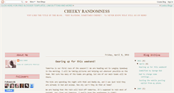 Desktop Screenshot of cheekyrandomness.blogspot.com