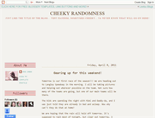 Tablet Screenshot of cheekyrandomness.blogspot.com