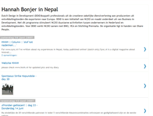 Tablet Screenshot of hannahinnepal.blogspot.com