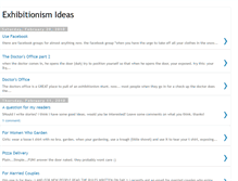 Tablet Screenshot of exhibitionismideas.blogspot.com
