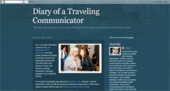 Desktop Screenshot of diaryofatravelingcommunicator.blogspot.com